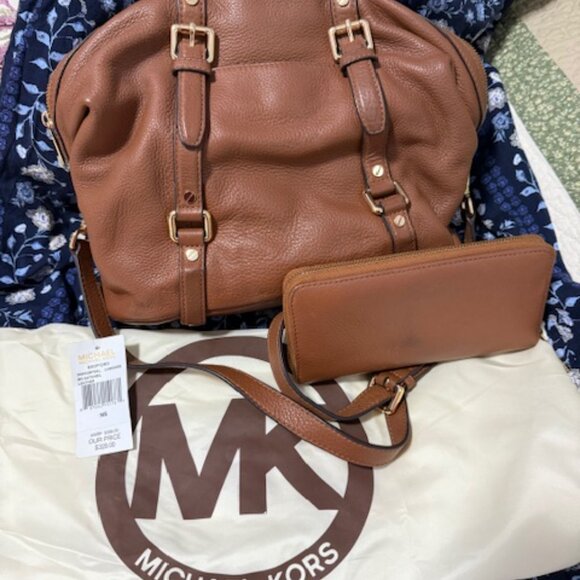 Michael Kors Pebbled Leather Satchel - Picture 2 of 4